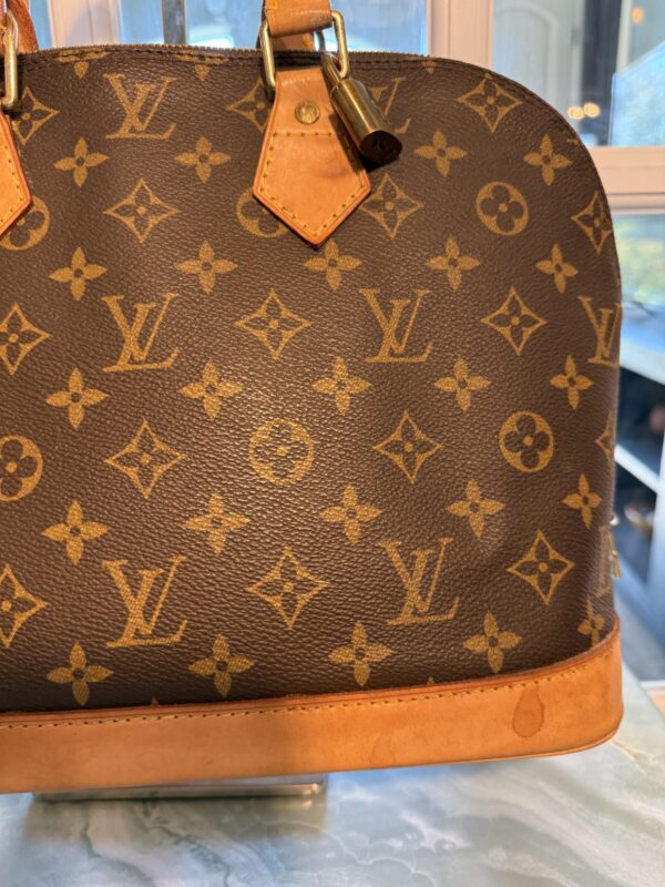 Authentic Louis Vuitton Alma PM with LV lock attached (no key) and generic crossbody chain included - Image 7