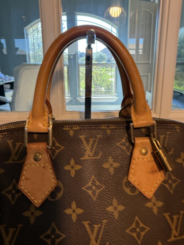 Authentic Louis Vuitton Alma PM with LV lock attached (no key) and generic crossbody chain included - Image 10