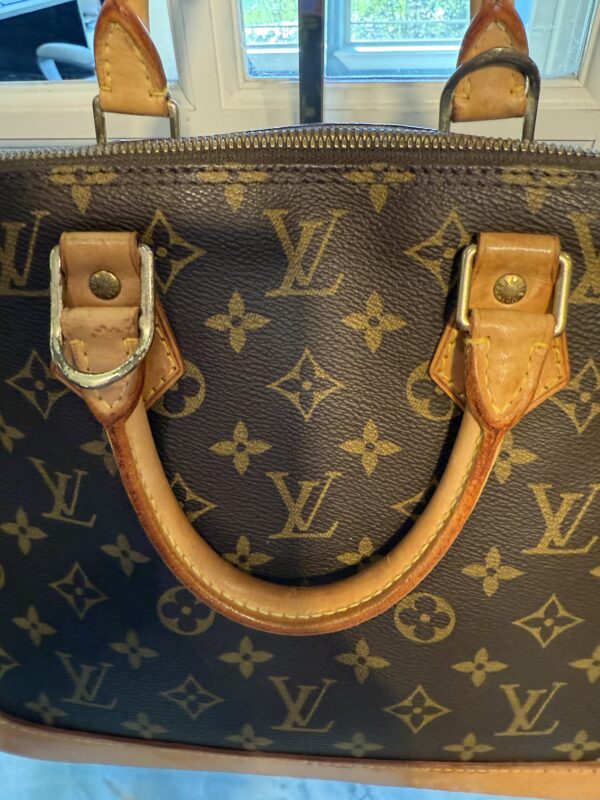 Authentic Louis Vuitton Alma PM with LV lock attached (no key) and generic crossbody chain included - Image 15