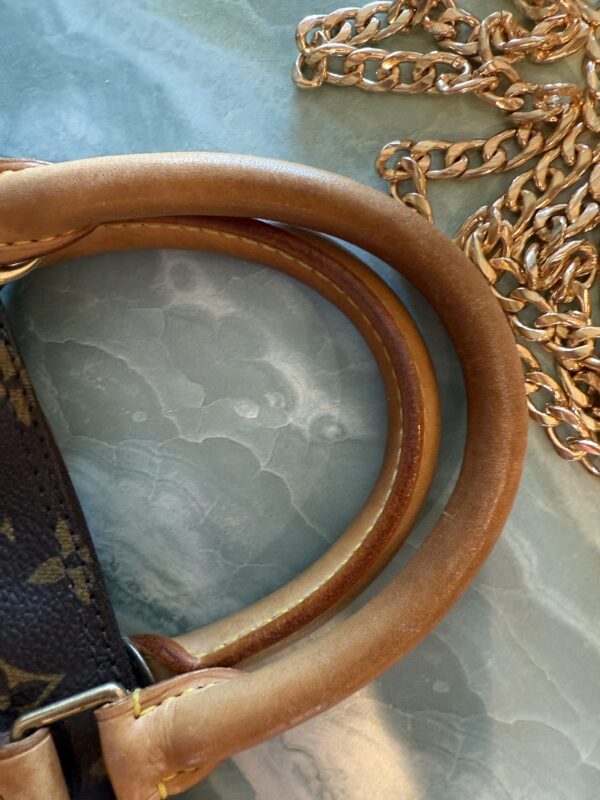 Authentic Louis Vuitton Alma PM with LV lock attached (no key) and generic crossbody chain included - Image 27