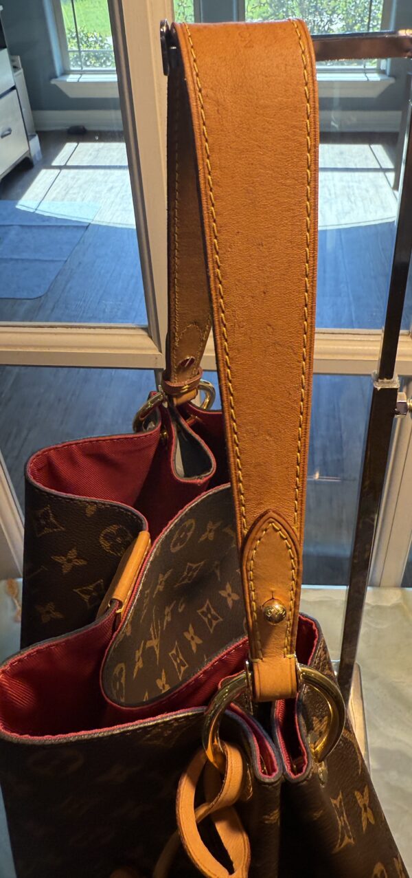 Authentic Louis Vuitton Graceful MM, Peony/Pivoine (choose from drop down for bag bundle only or to add generic crossbody strap) - Image 15