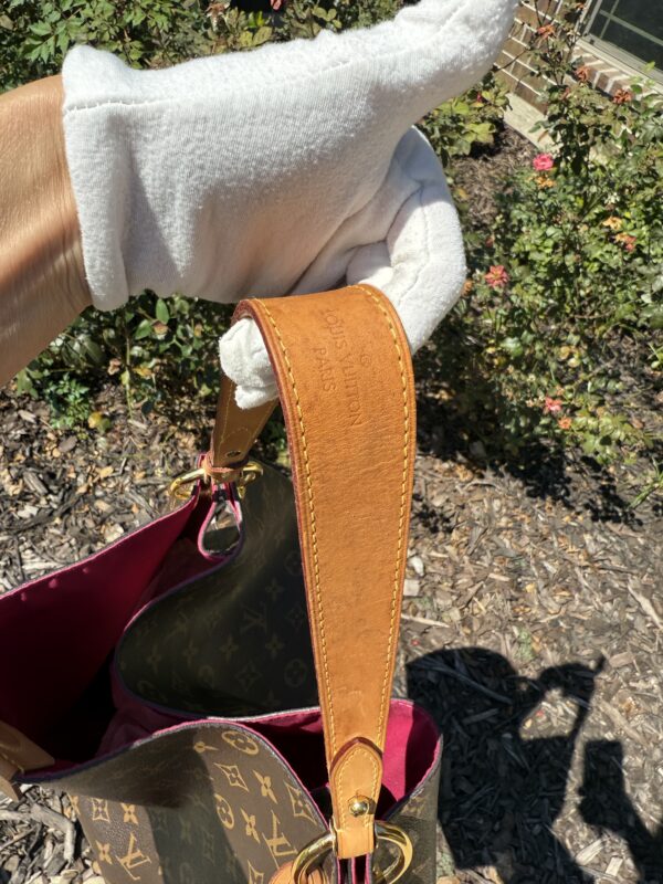 Authentic Louis Vuitton Graceful MM, Peony/Pivoine (choose from drop down for bag bundle only or to add generic crossbody strap) - Image 29