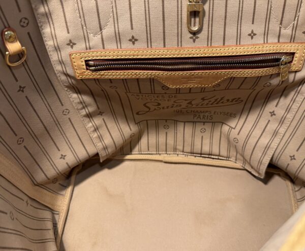 Authentic Louis Vuitton Neverfull MM, Monogram Beige with LV dustbag included - Image 32