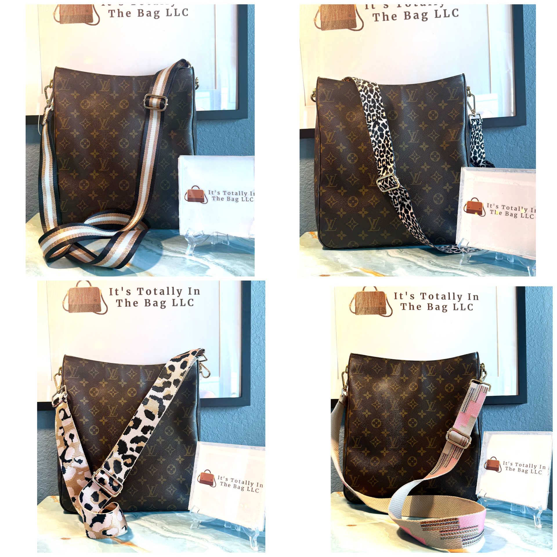 Authentic Louis Vuitton Looping GM, converted to crossbody, choose your own generic strap, original strap included (unattached) - Image 3