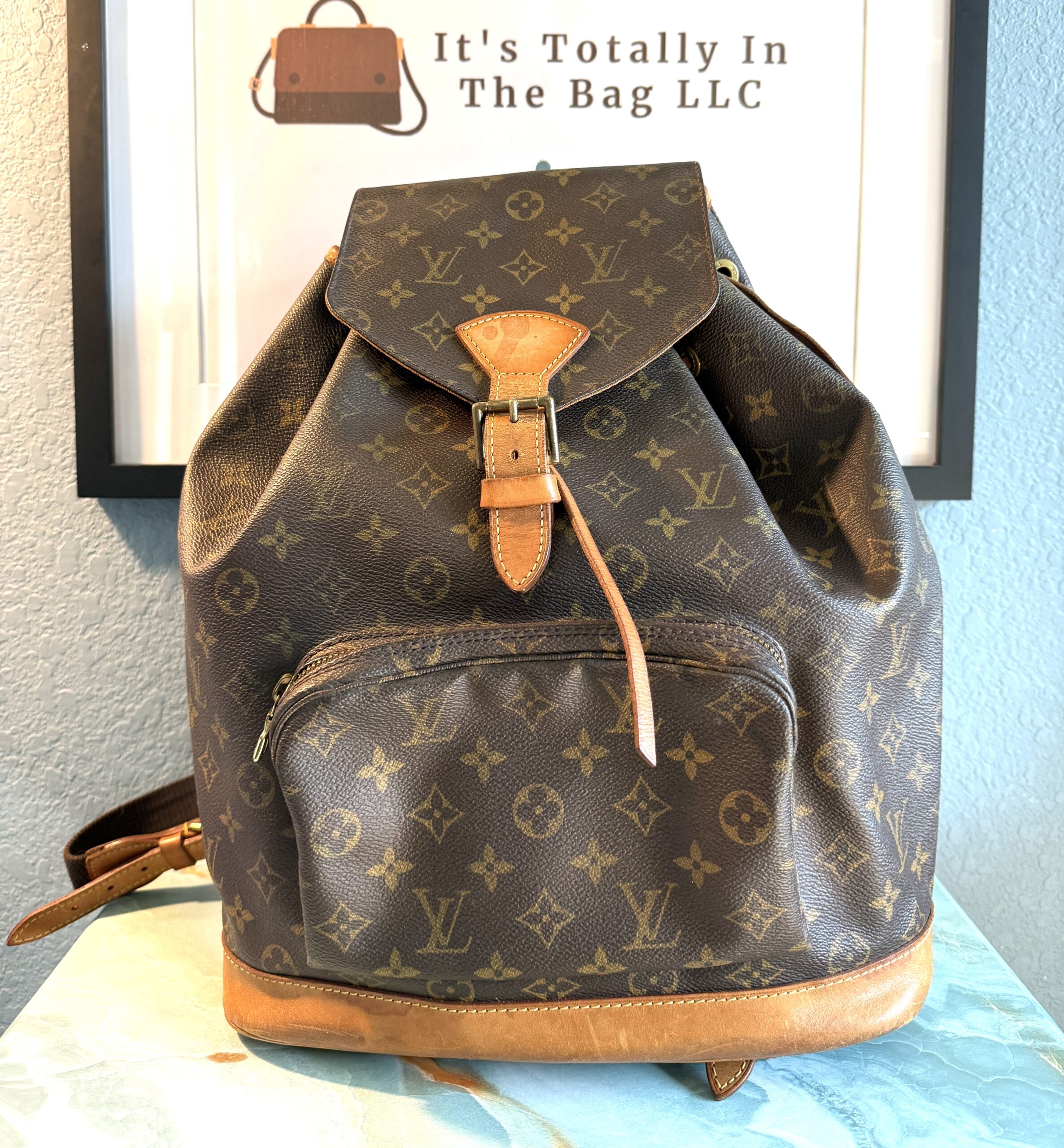 Authentic Louis Vuitton Montsouris GM Backpack - Image 2