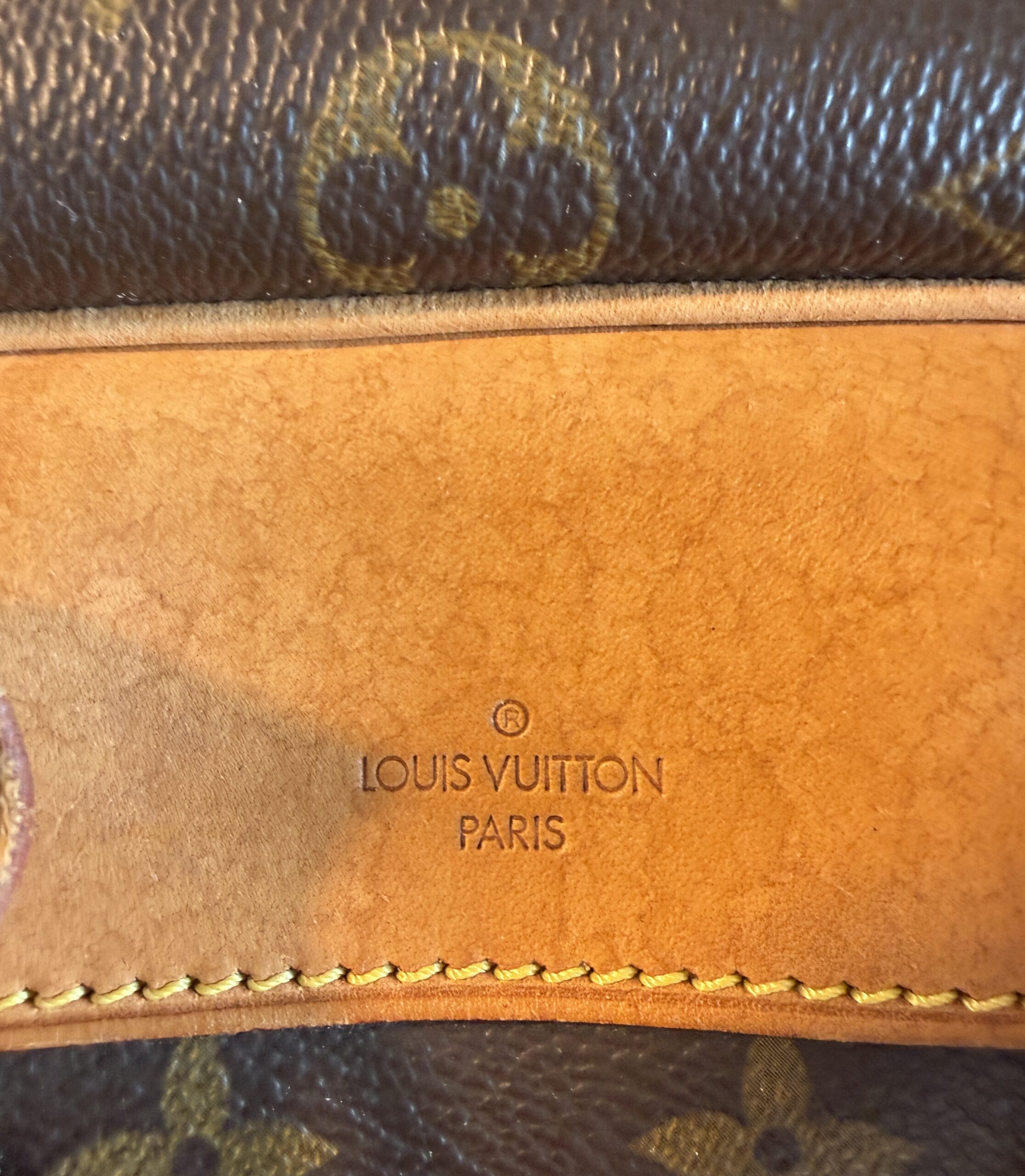 Authentic Louis Vuitton Deauville with generic crossbody chain, LV tag, and LV lock (attached with no key) - Image 8