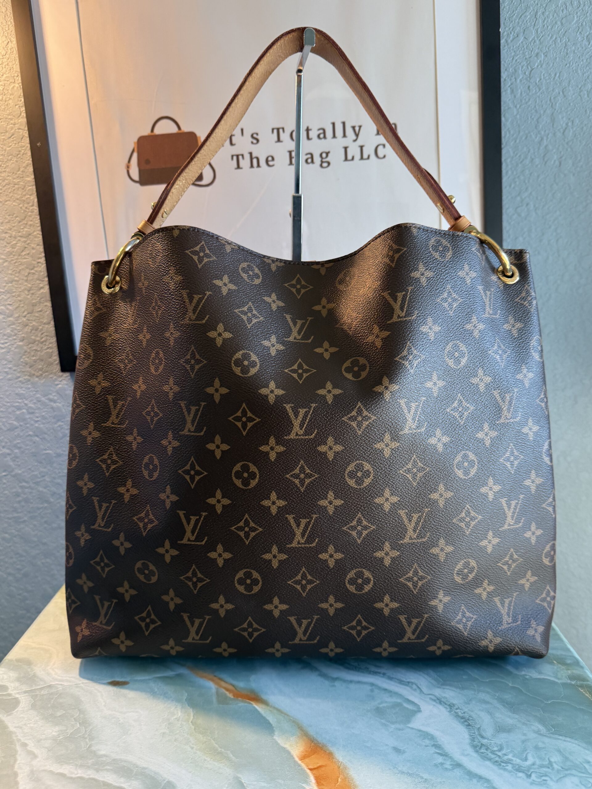 Authentic Louis Vuitton Graceful MM, Peony/Pivoine, with COA, and LV dustbag included - Image 9