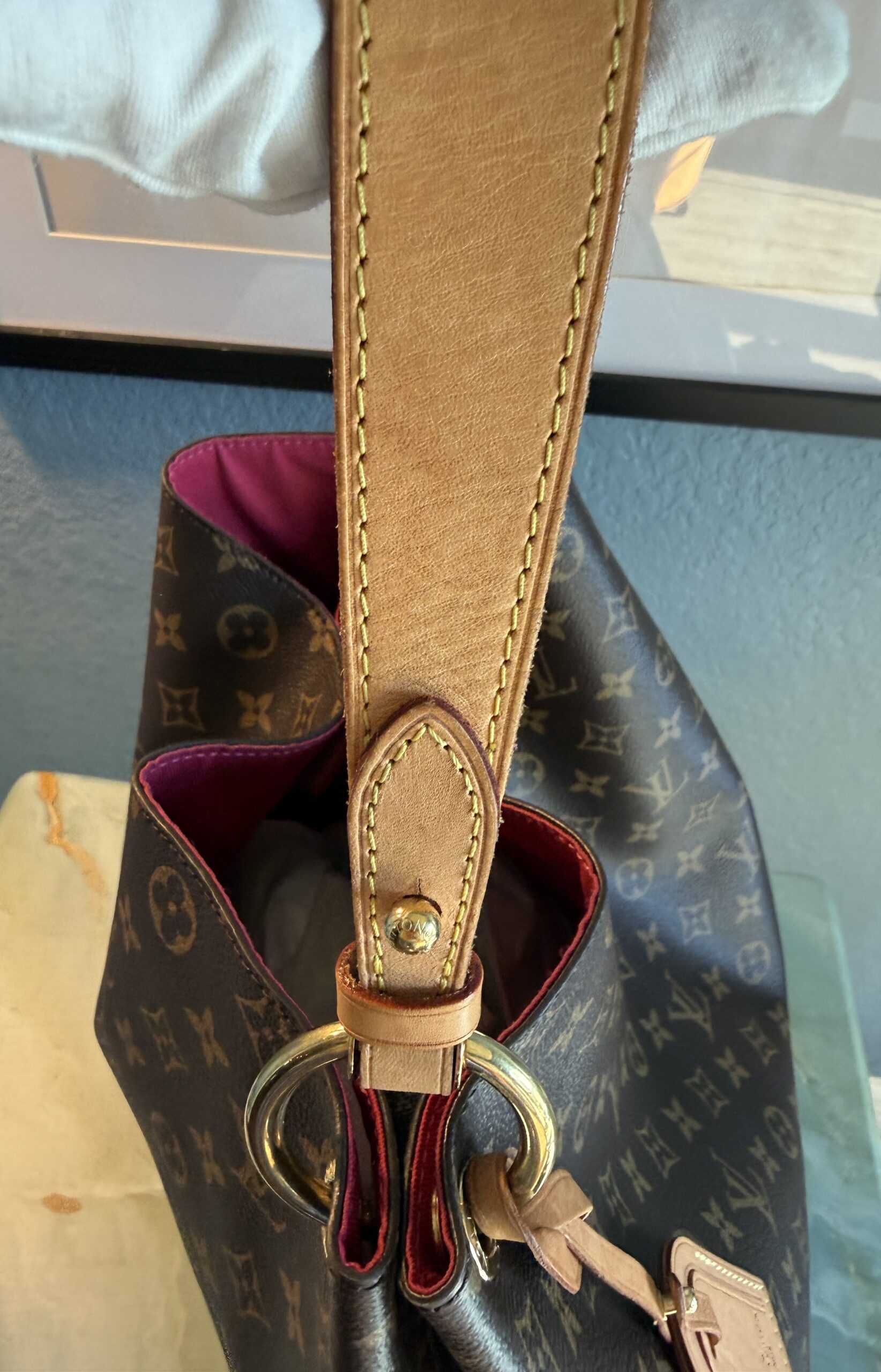 Authentic Louis Vuitton Graceful MM, Peony/Pivoine, with COA, and LV dustbag included - Image 8