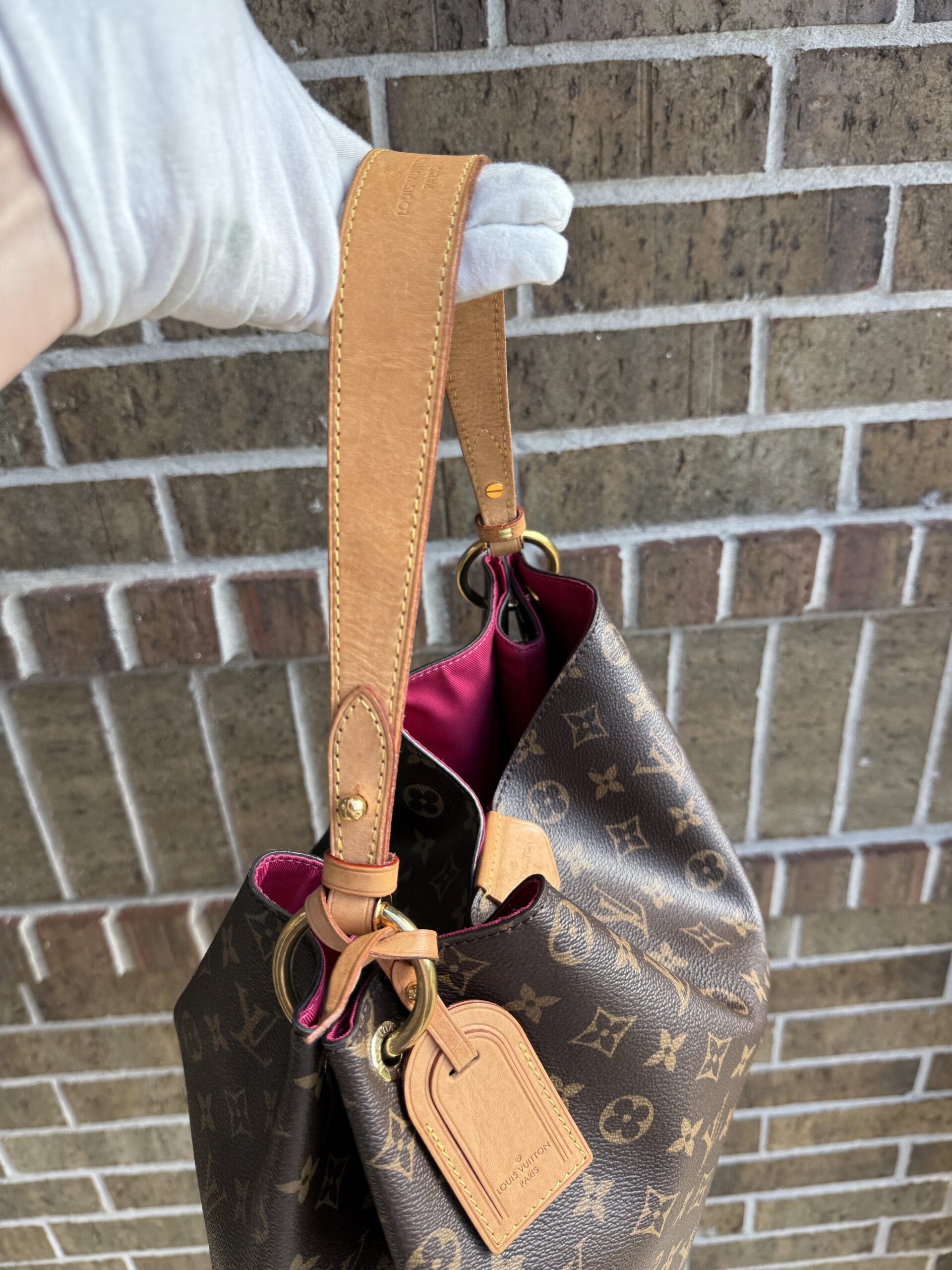 Authentic Louis Vuitton Graceful MM, Peony/Pivoine, with COA, and LV dustbag included - Image 32