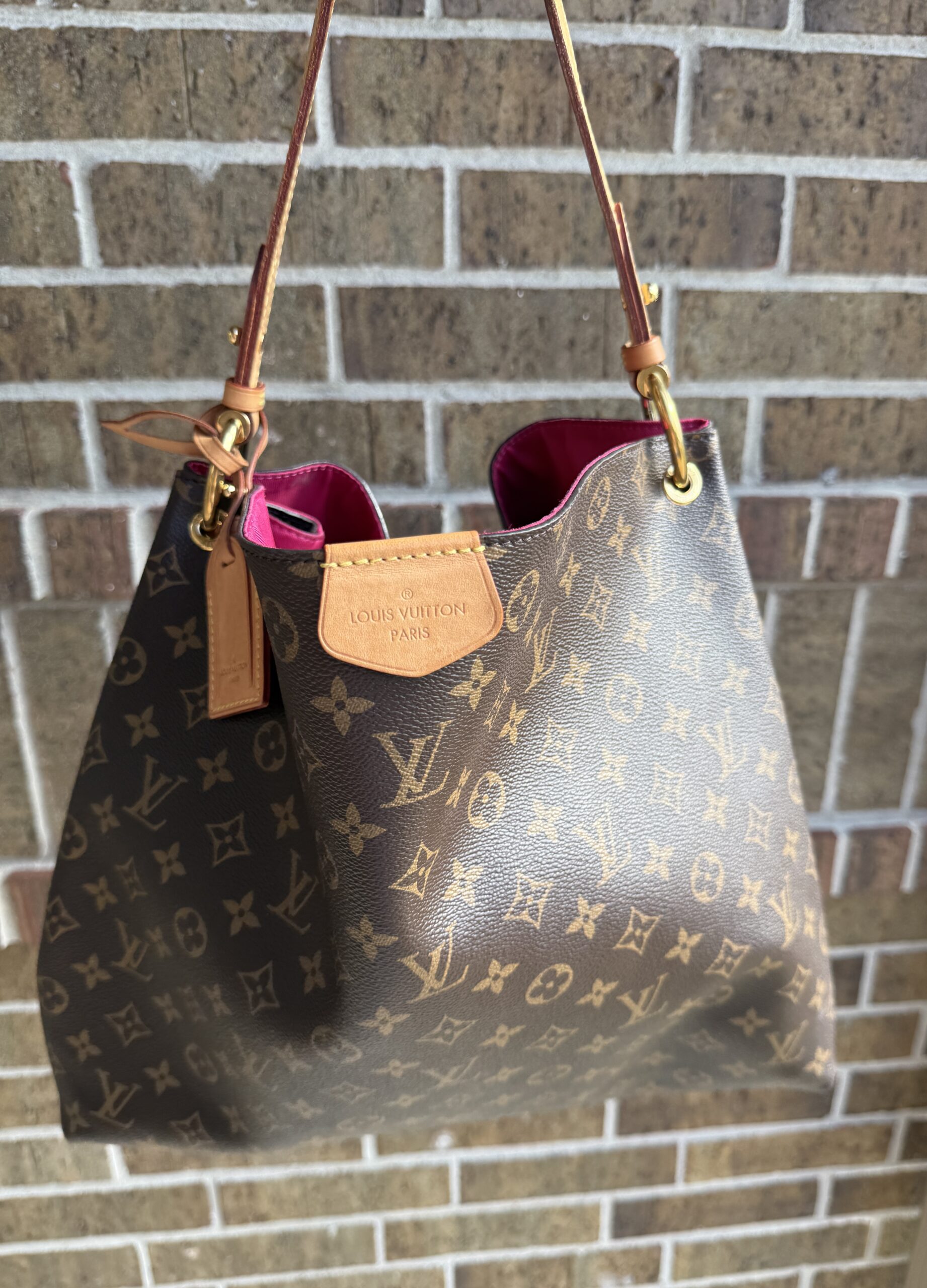 Authentic Louis Vuitton Graceful MM, Peony/Pivoine, with COA, and LV dustbag included - Image 34