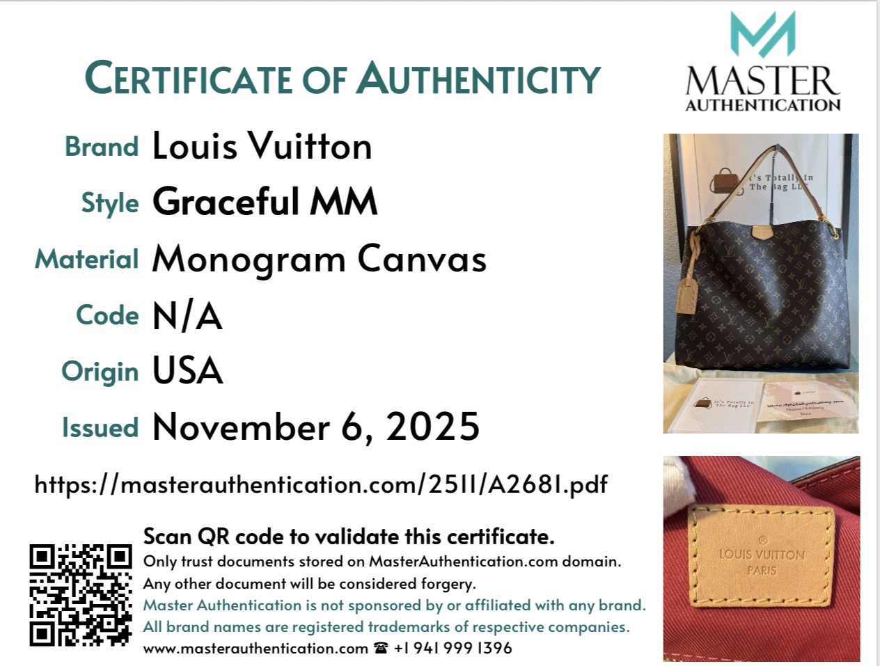 Authentic Louis Vuitton Graceful MM, Peony/Pivoine, with COA, and LV dustbag included - Image 37